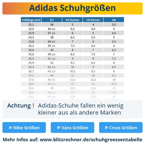 adidas schuhe groessentabelle|Adidas größen tabelle kinder.